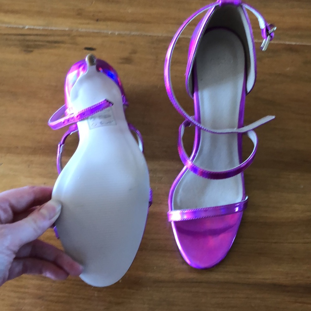 Metallic Pink ASOS Heels - Picture 3 of 6